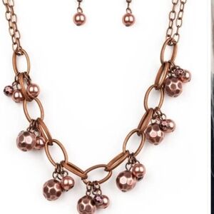 Paparazzi Copper Beaded Necklace Set Malibu Movement Fashion Jewelry